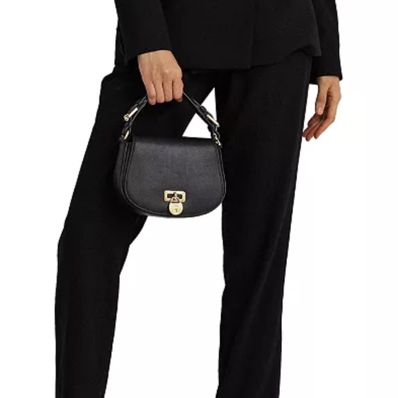 Ralph Lauren Black Crossbody Bag with Gold Accents - Picture 2 of 10